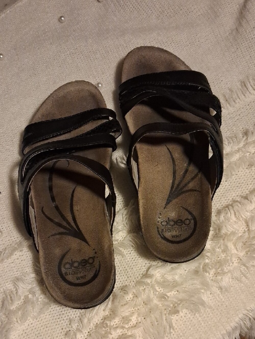 Abeo Black Women’s Slide Sandals
